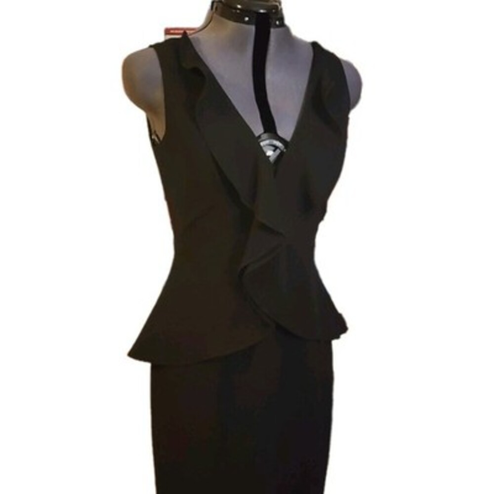 Black Halo Felicia midi dress Size 4